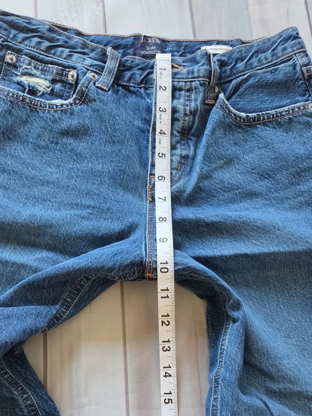 J. Crew Slim Boyfriend Jeans Women’s 26, mid-rise relaxed fit straight leg